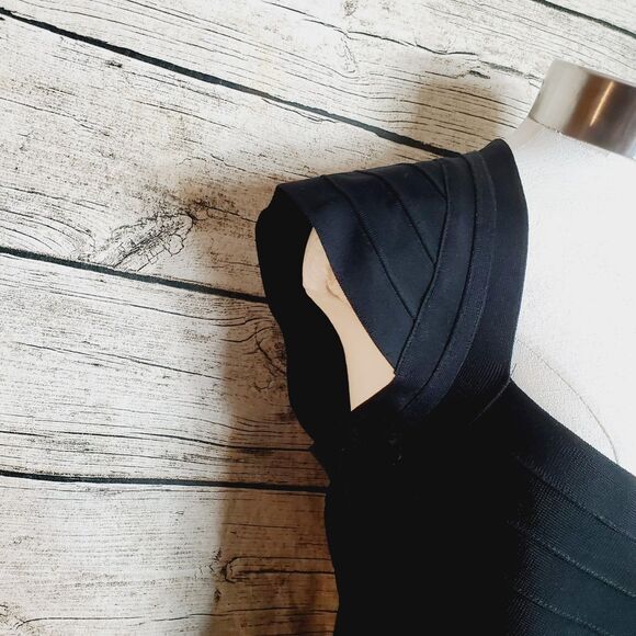 Bebe Jump Sweetheart Bandage Bodycon Dress Size XL - Picture 4 of 8